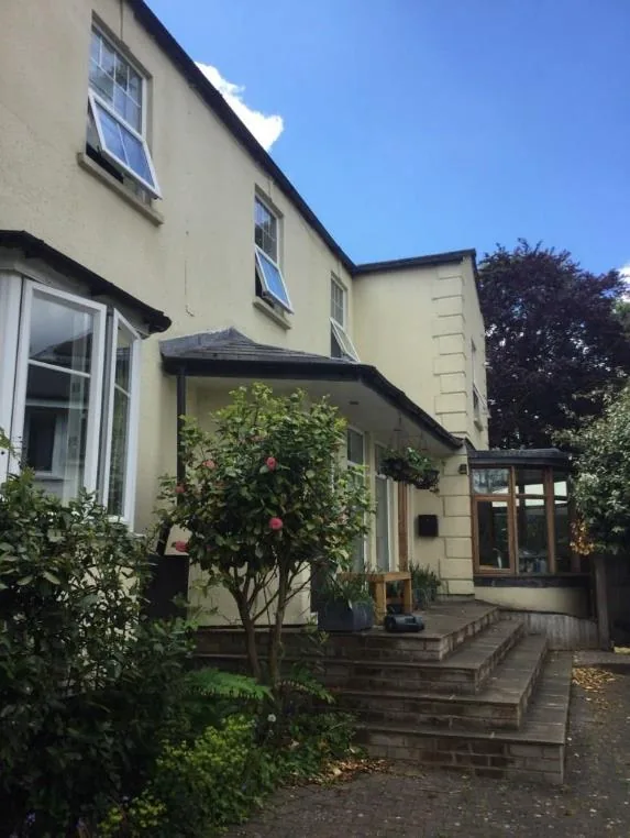 The entrance steps and porch of St Swithun's House before works